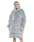 JOJJJOJ Übergroße Blanket Hoodie Sweatshirt Oversize Decke Sweatshirt Kapuzenpullover für Erwachsene Damen Herren Geschenk
