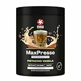 MaxiNutrition MaxPresso Pistachio Vanilla 300g, Protein Kaffee, Whey Coffee Pulver, 21g Eiweiß pro Portion, Zuckerfrei & fettarm, Warm & kalt genießbar