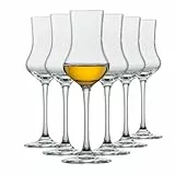 SCHOTT ZWIESEL Grappaglas Bar Special (6er-Set), klassische Schnapsgläser mit Stiel, spülmaschinenfeste Tritan-Kristallgläser, Made in Germany (Art.-Nr. 120518)