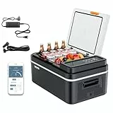 VEVOR Kompressor Kühlbox 20 L,12/24V DC Elektrische Gefrierbox mit App-Steuerung, 100–240 V AC Autokühlschrank für Camping Reisen Lastkraftwagen Angeln, Thermoelektrische Kühlbox Tragbar