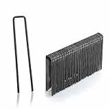 GardenMate 50 Erdanker 100mm lang, 13mm breit, Ø 2,9 mm, Befestigungsanker Bodenanker für den Garten aus unverzinktem Stahl, Erdnägel Heringe zur Befestigung von Unkrautvlies, Kunstrasen