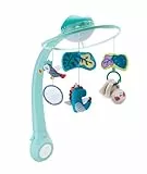 Infantino 3-in-1 Projektor Musik-Mobile, Umwandelbares Mobile, Lichtprojektor für Tisch & Kinderbett mit Weckmodus zur Tageslichtsimulation, Inkl. 6 Melodien & 4 Naturgeräuschen, Blau