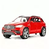 TGRCM-CZ 1/32 Diecast Auto AMG GLE 63S Modell Auto Pull Back mit Sound und Licht Spielzeug Auto für Jungen Mädchen Erwachsene Geschenk(Rot)