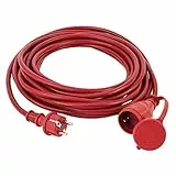 REV Verlängerung, Verlängerungskabel Aussenbereich IP44 25m (H05RR-F), 3500W, rot