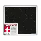 Bosch PIF64RBB5E, Stiftung Warentest Testsieger*, Serie 4 Induktionskochfeld, autarkes Glaskeramik-Kochfeld 60 cm breit, TouchSelect, Bräterzone, PowerBoost, ReStart, Umlaufender Rahmen, Schwarz