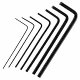 Ryaupy 7PCS Schwarz 0,7 mm-3 mm Mini Sechskant Inbusschlüssel Set - Mini Schraubenschlüssel Werkzeugsatz - Geeignet für filigrane Arbeiten