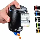 snagger - Der Snackspender // saubere Hände beim Snacken // geeignet für Erdnüsse, NicNacs, UVM // Männer Gamer Geschenk // Made in Germany (schwarz-blau)