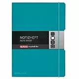 Herlitz 50015986 Notizheft flex, PP, 2 x 40 Blatt, A4 Caribbean Türkis