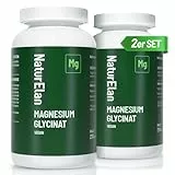 Magnesium Glycinat Hochdosiert Kapseln - 540 Kapseln, 300mg Magnesium pro Tagesdosis, Vegan, Premium: Chelatiertes Magnesiumbisglycinat, hochdosiert