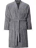 Charles Colby Herren Bademantel Lord Curet grau, 4XL (XXXXL) - 68/70