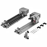 ATOMSTACK R8 Pro Laser Rotation mit Spannfutter und Rollen, Klauenscheibenwalze für unregelmäßige, kugelförmige und zylindrische Objekte, für P1 A5 A10 A20 A30 A40 Pro alle Lasergravierer
