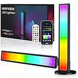 HOVVIDA LED Lightbar, RGB mit IC, LED TV Hintergrundbeleuchtung, Gaming Lampe USB, 3 Platzierungsmethoden, APP, Fernbedienung, Kontrolleur, für Gaming, TV, Raumdekoration, Zimmer, Party
