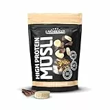 Layenberger 3K High Protein Müsli, 51% Eiweiß und 20% Kohlenhydrate - Single Pack (1x 390 g) - Schoko-Banane