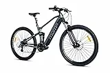 moma bikes Unisex-Adult EMTB 29' PRO Full SUSP. M-L Central Motor, Grey/Black