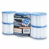 Intex 29011E Typ S1 PureSpa Easy Set Ersatzfilter für Pool, Spa, Whirlpool, Badewanne, blau und weiß, Pack of 6