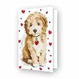 DIAMOND DOTZ DDG.029 - Original Diamond Painting Gru?karte Lovely Boy, Postkarte 12,6 x 17,7 cm, Kreativset mit 1.099 Diamant Mosaiksteinen, DIY Malset f?r Erwachsene und Kinder ab 8 Jahren