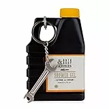 Accentra Duschgel BATH & BODY SERVICES für Herren, 200 ml Duschgel im Ölkanister Design mit Schraubenschlüssel Schlüsselanhänger, Geschenkidee für Männer zum Valentinstag und Geburtstag