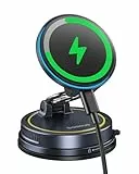 Baseus VC2 Flex Pro 15W Handyhalterung Auto für Magsafe mit Ladefunktion, Magnet Autohalterung kfz Ladegerät für Armaturenbrett, Wireless Car Charger für iPhone 17,16,15,14,13,12 Pro Max