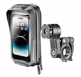 QUIKLOX – Universeller wasserdichter Motorradkoffer bis 7 Zoll mit rundem Lenker-Handyhalter, QUIKLOX-Modulsystem, kompatibel mit Quiklox-Aufsätzen