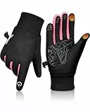 YANIKY Fleece Handschuhe Kinder-Touchscreen, Winddicht & Anti-Rutsch - Warme Fahrradhandschuhe Kinder Outdoor Sport für 4-12 Jahre