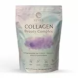 MySilkRoadNature Collagen Beauty Complex – Kollagenpeptide Typ I, II, III & V mit Vitamin C, Biotin & Hyaluronsäure – Zuckerfrei – 450g – Nahrungsergänzung für Haut, Haare & Gelenke