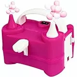 Elektrische Ballonpumpe, (220-240V 400W) Intelligenter 2 Modus Luftballonpumpe with Doppeldüse, Luftballon Pumpe für Party, Geburtstagsfeier, Hochzeit, Outdoor-Camping