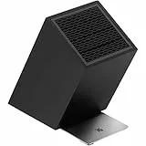 WMF FlexTec Messerblock, schwarzlackierter Messerhalter für bis zu 15 Küchenmesser, vielseitiges FlexTec Design, optimaler Klingenschutz, Cromargan®: Edelstahl Rostfrei 18/10, hochwertiger Kunststoff