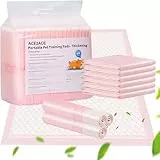 ACE2ACE Trainingspads für Hunde Welpen Verdickung, Ultra Saugfähige Hygieneunterlagen für Haustiere, Anti-Leckage Unterlagen für Hunde, Schnelles Trocknen an der Oberfläche 60 x 60 cm, 40 Stück