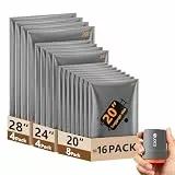 SUOCO Vakuumbeutel für Kleidung mit kabelloser Vakuumpumpe, 16 Stück wiederverwendbare Vakuumierbeutel für Kleider, Koffer Organizer, Travel Essentials, geeignet für Reisen und Aufbewahrung