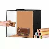VEVOR Fotostudio-Leuchtkasten, 16' x 16', 3000–5600 K, einstellbare 3 Farbtemperaturen, professionelles Aufnahmezelt-Set mit 120 LEDs, 6 doppelseitigen Farbhintergründen, hoher CRI ≥ 95 für kleine