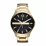 Armani Exchange Watch For Men, Quarz-Multifunktionswerk und 44mm Gehäusegröße mit Edelstahlarmband