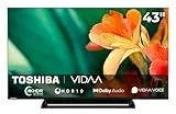 Toshiba 43UV3363DA Fernseher 43 Zoll Smart TV VIDAA 4K UHD Fernseher HDR Smart TV mit integriertem Triple-Tuner, LED TV (2026)