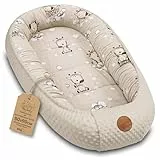 Nestchen Baby - Babynestchen Neugeborene Minky Babynest für Kinderbett Vielseitiges tragbar Nest kuschelnest zubehör für babybett warm Winter coccon Giraffen
