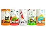 5 Renova Maxi Rollen Küchenpapier - Küchenrolle - Haushaltstücher - Papiertücher - bedruckt - Pack entspricht 18 Standard-Rollen - 120 Blätter pro Rolle