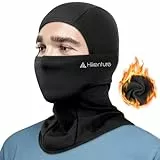 HIKENTURE Sturmhaube Winter, Balaclava Herren Damen, Winddichte Sturmmaske Schwarz, Warme Skimaske Motorrad Fahrrad, Ski Mask, Sturmhauben, Gesichtshaube für Outdoor Sports, Skifahren, Snowboarden A1
