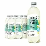 hohes C Vitamin Water Reload Apfel & Zitrone (6 x 750ml), Magnesium für die Muskeln, Vitamin C & B12 für mehr Energie + Vitamin E, nur 6kcal/100ml, ohne Zuckerzusatz & Süßungsmittel, vegan