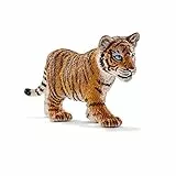 SCHLEICH WILD Life | Tigerjunges 14730 | detailgetreue Tierfiguren | Zoo Spielzeug | tolles Geschenk für Jungen und Mädchen | Deko für Geburtstag | Spielfigur ab 3 Jahren | 7 x 2 x 4 cm