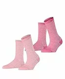 ESPRIT Damen Socken Fine Line Multipack W So Baumwolle gemustert 2 Paar, Rosa Sortiment 0150, 39-42