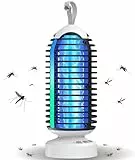 Dnenellr Insektenvernichter Outdoor 3-in-1, 4000mAh Mückenfalle Elektrisch mit Akku, Mückenlampe USB, Automatikschalter, Wasserdicht, Fliegenfalle Elektrisch für Innen und Draußen, Balkon, Camping