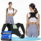 GERADIX Haltungskorrektur Rücken Geradehalter Rückenstützgürtel: Back Posture Rückenkorrektur für Herren und Damen Verstellbare und Atmungsaktive Korrektur Rückengurt (S-L)
