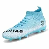 Unitysow Fußballschuhe für Herren, Astroturf, Outdoor-Fußballschuhe, Kinder, Teenager, professionelle Leichtathletik, Fußballschuhe, Sneakers, Blau 1, 41 1/3 EU