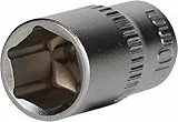 BRILLIANT TOOLS BT020938 1/4' Sechskant-Stecknuss, 10 mm [Powered by KS TOOLS]