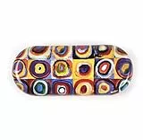 Fridolin 18748 Brillenetui Wassily Kandinsky - Farbstudie, Metall, 16 x 6,6 x 2,8 cm, Mehrfarbig
