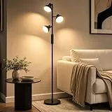 LuminexDesigns Stehlampe Wohnzimmer 36W 2800LM Stehlampe LED Dimmbar mit Fernbedienung & Berührung 2700K-6500K, 3-Licht Leselampe Moderne Stehleuchte