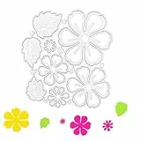 COYUN stanzen für stanzmaschine, Stanzbögen, Stanzformen Schichtungsstanzformen, Metall-Prägeschablonen 3D-Rosenblüten-stanzschablone für die DIY-Kartenherstellun Scrapbooking Album Hochzeitseinladung