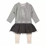 Dirkje Girls Dress, Grey, 50