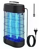 EUQQZU Insektenvernichter, 18W Mückenfalle Mückenlampe Fliegenfalle Elektrisch, Verbesserte 3 Mückenbekämpfung Technologien und 2 Sicherheitsschutz Technologien, Perfekt für Innen und Aussen