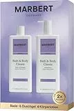 MARBERT GERMANY Bath & Body CLASSIC Pflegeset: Erfrischendes Duschgel 400 ml + Erfrischende Körperlotion 400 ml