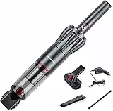 Genius Neu Invictus One 1.0 Handstaubsauger 12-TLG grau - Handsauger beutellos & kabellos mit 11000PA | HEPA Filter, Lithium Ionen Akku, Tierhaarbürste, Behälter 180ml