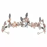 FRCOLOR Bunte Barock Strasskrone Hochzeit Tiara, Vintage Kristallkrone Für Verlobung, Party Und Festliche Anlässe